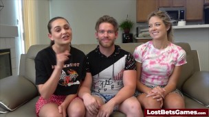 Strip basketball between three good friends turns wild