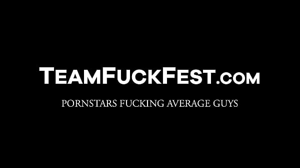 Three pornstars are on a hunt for some hard stranger cock