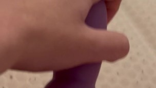 petite girl has some fun