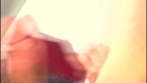 Huge cum shot I blasted into the air and some landed on the curtain behind part 2