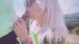 Giving a random stranger a blowjob & some pussy on my morning hike