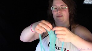 Melonie Kares tries on three Panties 1